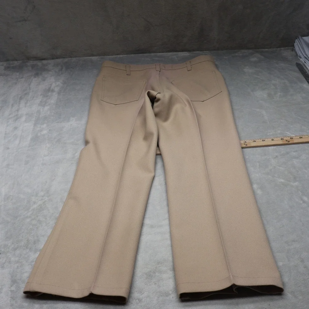 Levi's Pants Mens‎ 32x27 Beige Action Slacks  Black Tab Straight Leg Classic